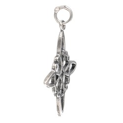 Pendente Nodo di Strega in Argento Sterling 925 Invecchiato