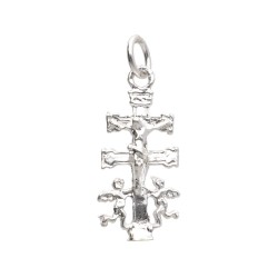 Ciondolo Croce di Caravaca Grande in Argento Sterling 925