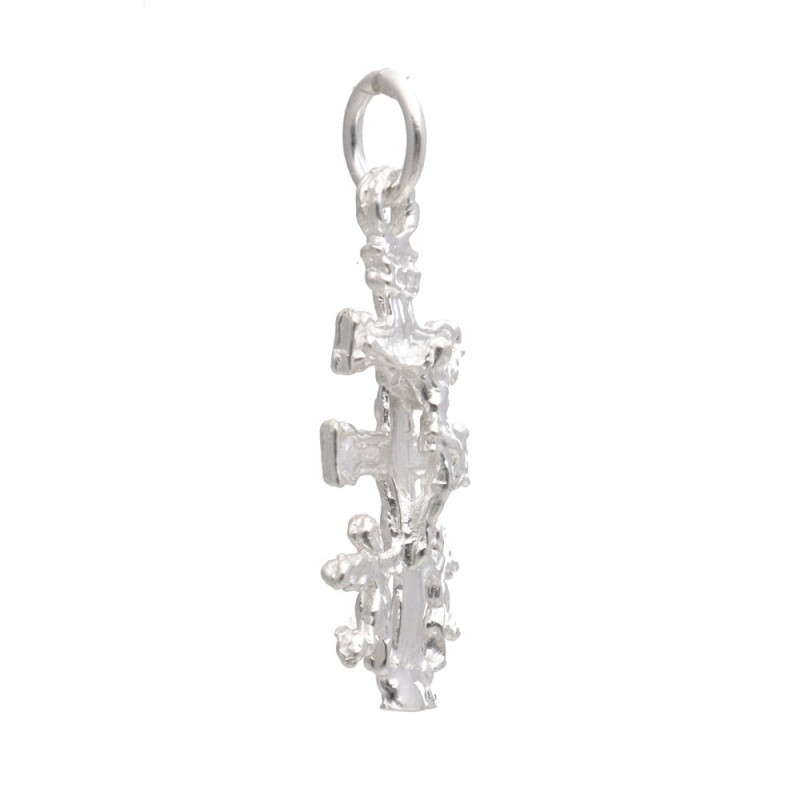 Ciondolo Croce di Caravaca Grande in Argento Sterling 925