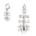 Pendentif croix de Caravaca en argent 925
