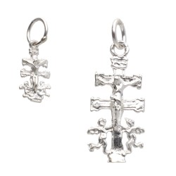 Pendentif croix de Caravaca en argent 925