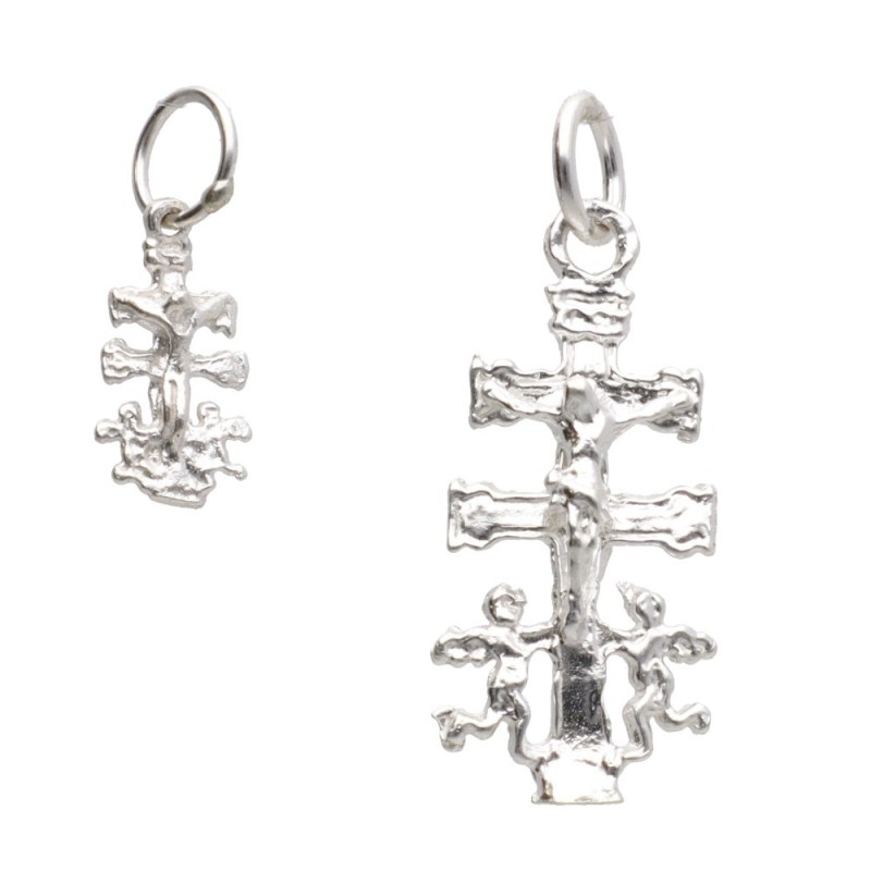 Ciondolo Croce di Caravaca Piccolo in Argento Sterling 925