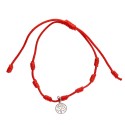 Pulsera de los 7 Nudos de Protección y Árbol de la Vida en Plata de Ley 925