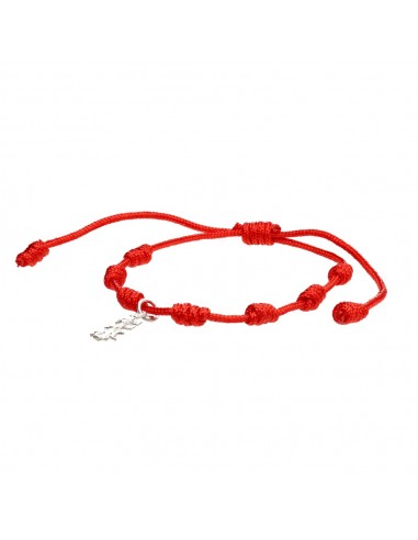 Pulseira dos 7 Nós de Proteção e Cruz...