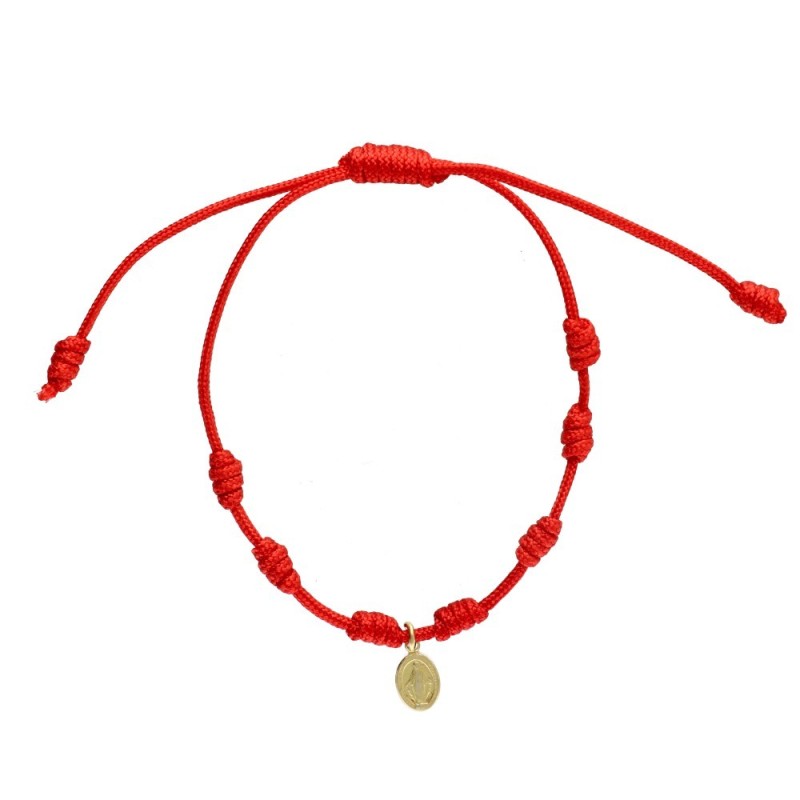 Bracciale dei 7 Nodi di Protezione e la Miracolosa Dorata in Argento Sterling 925