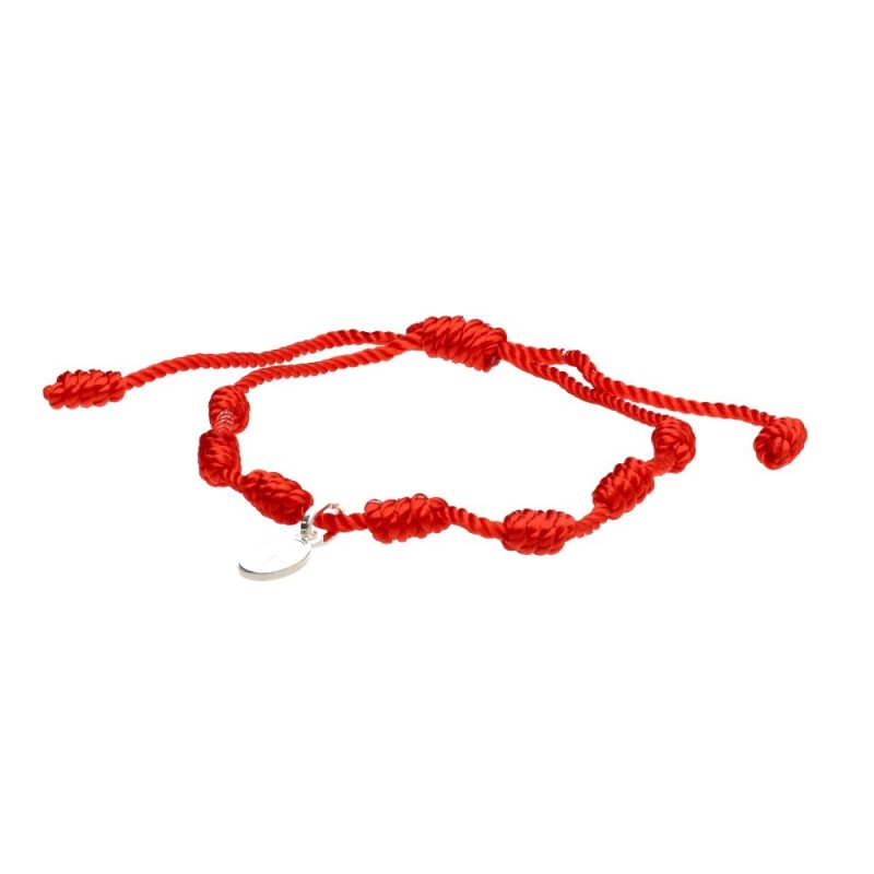 Bracciale dei 7 Nodi di Protezione e della Miracolosa in Argento Sterling 925
