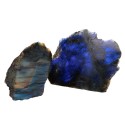 Placas de Labradorite com base polida