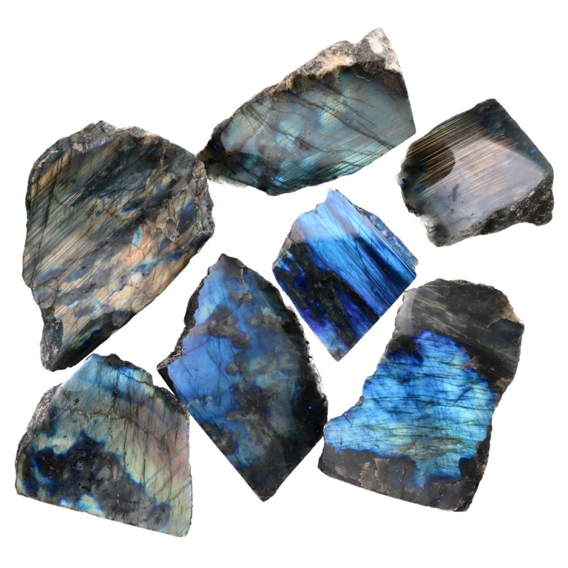 Lastre di Labradorite con Base Lucidata