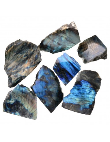 Placas de Labradorite com base polida