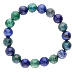 Bracciale in Azurite Malachite Naturale 10mm