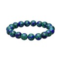Pulseira azurita com Malachite 10mm