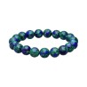 Pulseira azurita com malachite alimentado 10mm