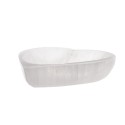 Taça média com coração de selenite