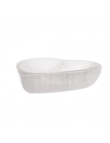Taça média com coração de selenite