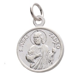 Medaglia di San Giuda Taddeo in Argento Sterling 925