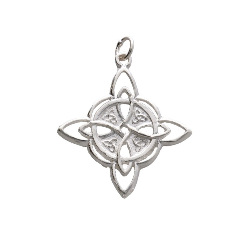 Ciondolo Nodo di Strega Grande in Argento Sterling 925