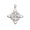 Large Witch Knot Pendant in 925 Sterling Silver