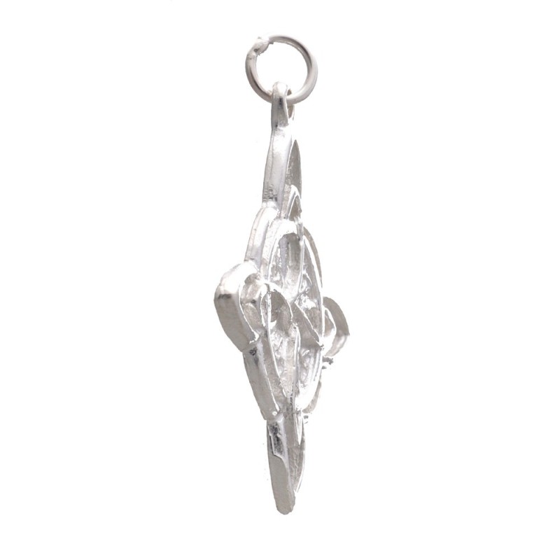 Ciondolo Nodo di Strega Grande in Argento Sterling 925