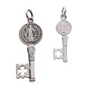 Key of St. Benedict Small Pendant in 925 Sterling Silver