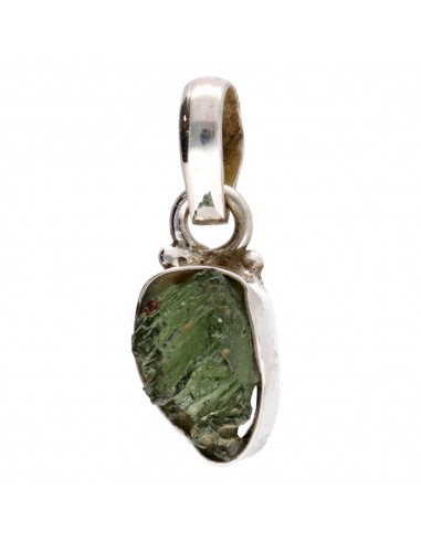 Moldavite Bezel Pendant in 925...