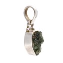 Moldavite Bezel Pendant em Prata de Lei 925 (2 - 2.9gr)