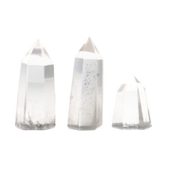 Punte Generatrici di Quarzo Bianco 3-5cm