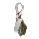 Moldavite Bezel Pendant em Prata de Lei 925 (1 - 1.9gr)