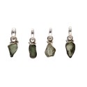 Moldavite Bezel Pendant em Prata de Lei 925 (1 - 1.9gr)