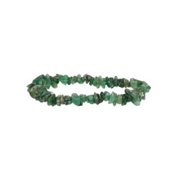 Bracciale Chip Piccolo in Giada Verde/