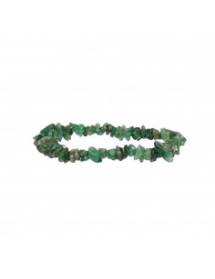 Small Green Jade Chip Bracelet