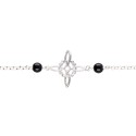 Pulsera Nudo de Bruja con Azabache en Plata de Ley 925 -A