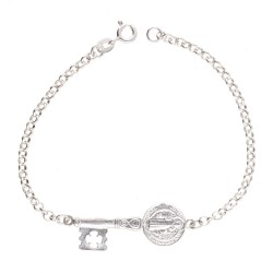 Pulsera Llave De La Cortada en Plata de Ley 925
