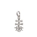 Colgante Cruz de Caravaca Mediana en Plata de Ley 925