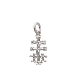 Ciondolo Croce di Caravaca Media in Argento Sterling 925