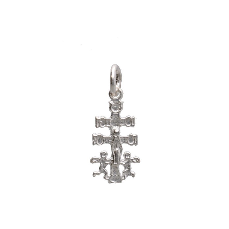 Ciondolo Croce di Caravaca Media in Argento Sterling 925