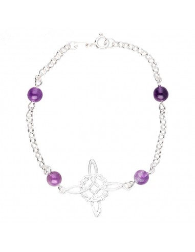 Pulsera Nudo de Bruja con Amatista en...