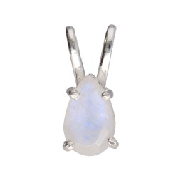 Pendente Goccia Mini in Pietra Luna Facettata in Argento Sterling 925