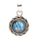 Pendentif bohème en Labradorite en argent 925