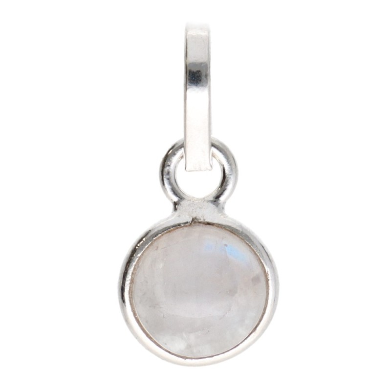 Pendente Cerchio Mini in Pietra di Luna in Argento Sterling 925