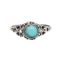 Turquoise Bohemian Ring in 925 Sterling Silver