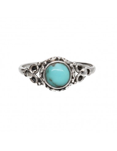 Anillo Bohemio de Turquesa en Plata...