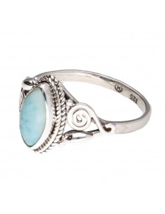 Anillo Bohemio de Larimar... 2