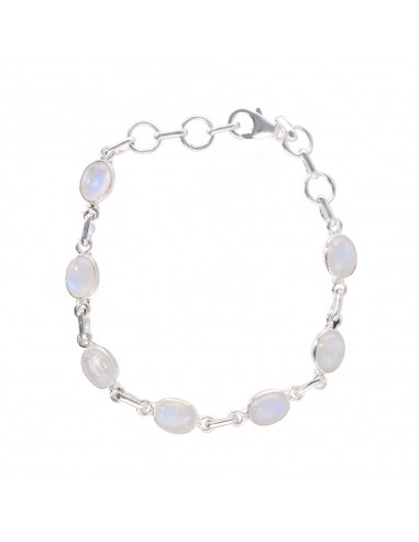 Pulsera de Óvalos de Piedra Luna en...