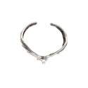 Pulseira de morcego grande em prata esterlina 925