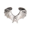 Pulseira de morcego grande em prata esterlina 925