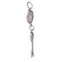 Médaille de Saint Benoît en argent 925, vieillie