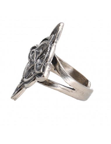 Anillo Nudo de Bruja Grande en Plata...