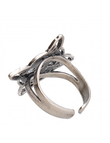 Anillo Nudo de Bruja Grande en Plata...