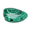 Grand pendentif en forme de coeur en malachite