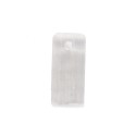 Pendentif sélénite rectangulaire avec trou